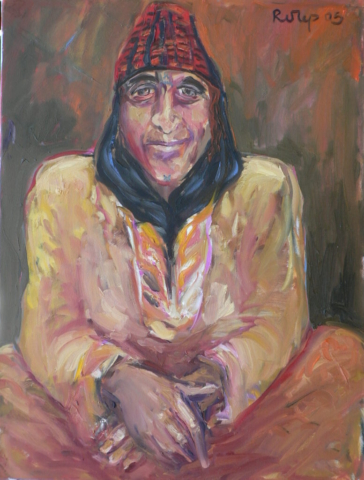 Regina Zepnick, Alte Beduinin, 80x 60 cm, Öl /Lw, Syrien 2005